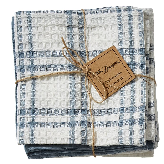 French Farmhouse 3 Dishtowel/1 Dishcloth Set Thumbnail