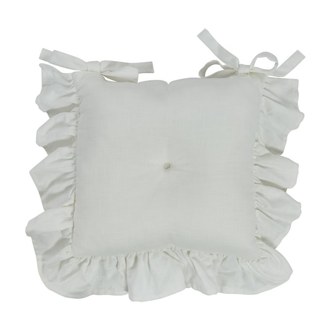 Colette Ruffle Chair Pad Thumbnail