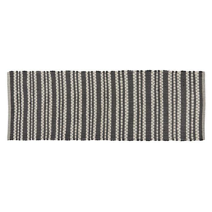 Onyx And Ivory Chindi Rug Runner 2X6 Thumbnail