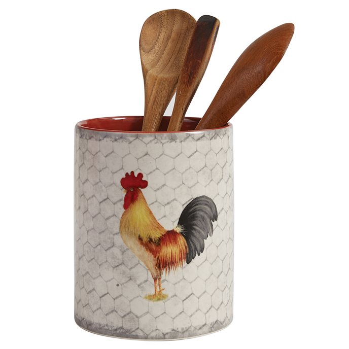 Break Of Day Rooster Utensil Crock Thumbnail