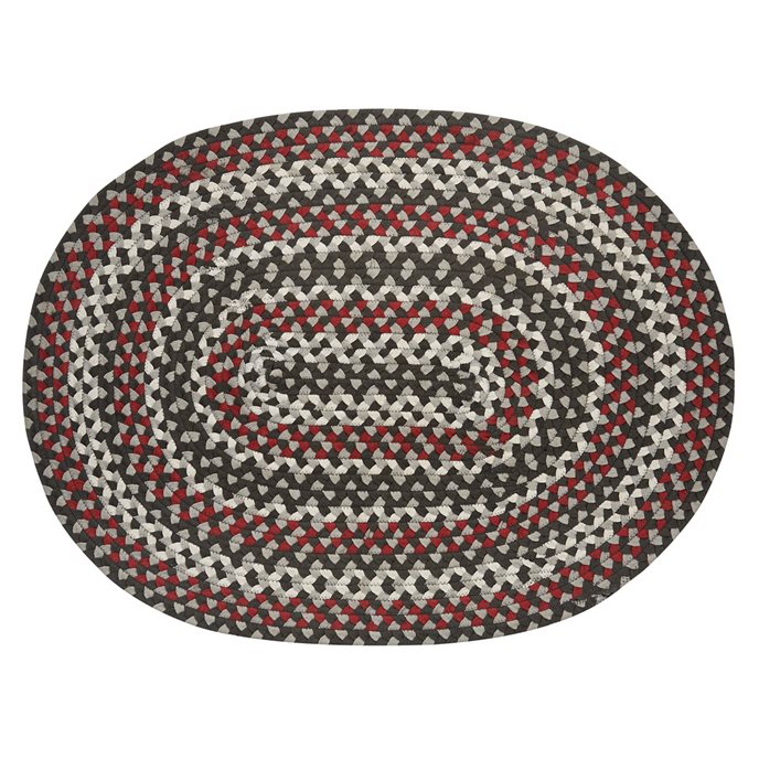 Limestone Braided Oval Rug 32" X 42" Thumbnail