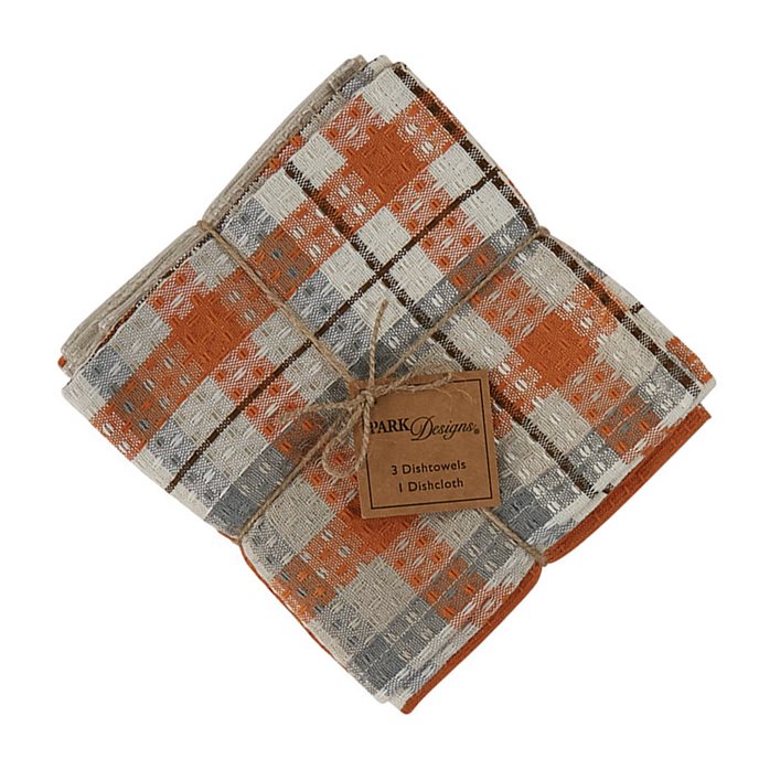 Apricot & Stone 3 Dishtowel/1 Dishcloth Set Thumbnail