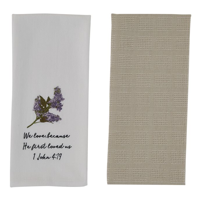 We Love Because 2 Dishtowel Set Thumbnail