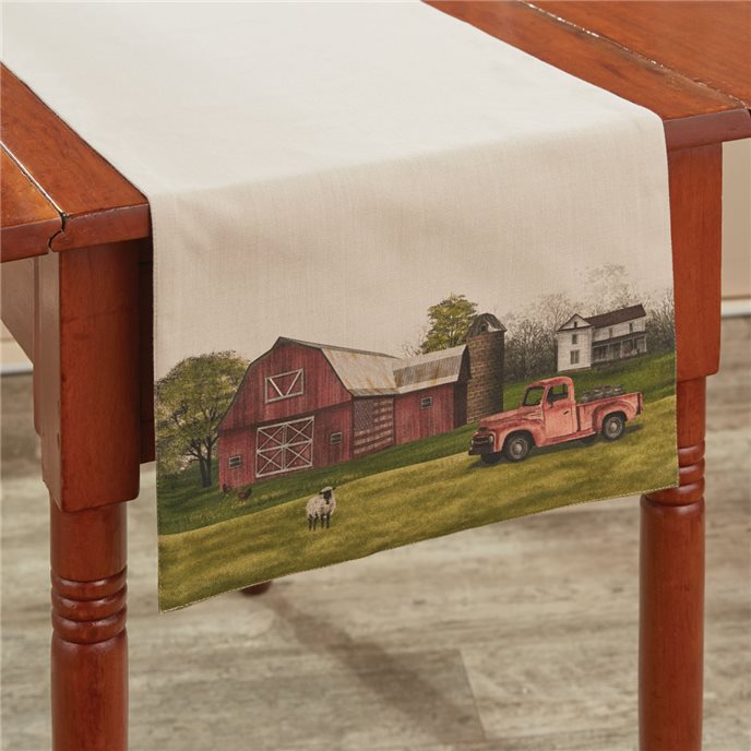 Life On Farm Table Runner 14X42 Thumbnail