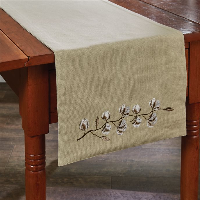 Cotton Wreath Table Runner 13X54 Thumbnail