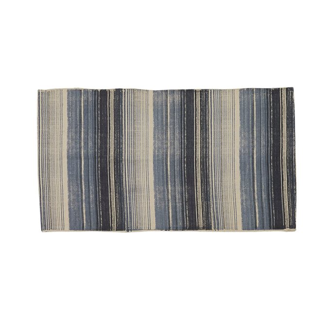 Paintbrush Stripe Rug Blue 2X3 Thumbnail