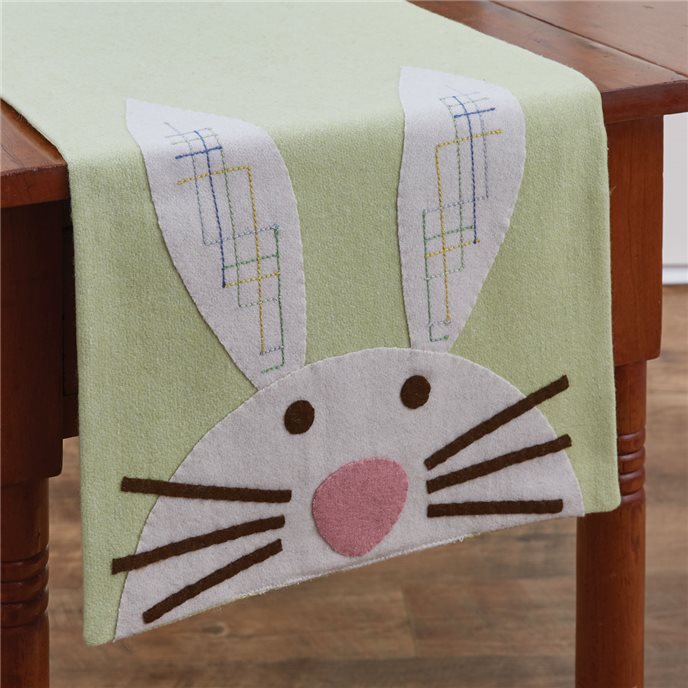 Bunny Felt Table Runner 14X42 Thumbnail