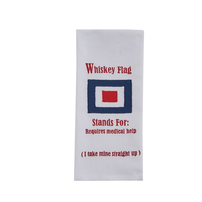 Whiskey Flag Applique Dishtowel Thumbnail