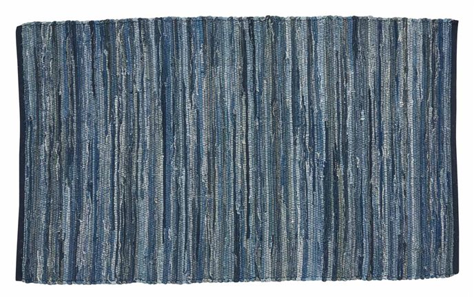 Indigo Chindi Rag Rug 3X5 Thumbnail