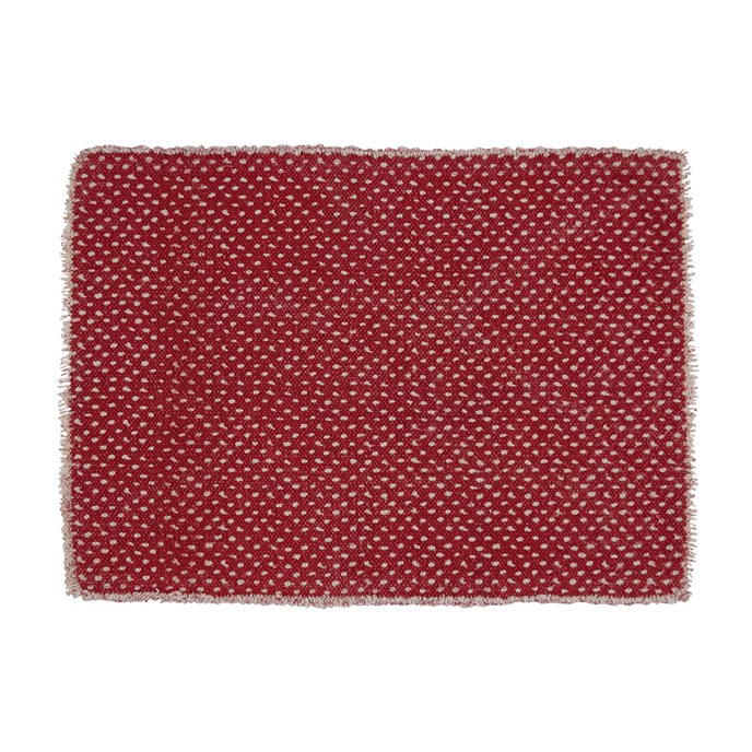 Mini Dots Print Placemat - Red Thumbnail