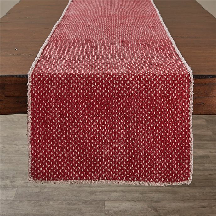 Mini Dots Printed Table Runner 15X72 - Red Thumbnail