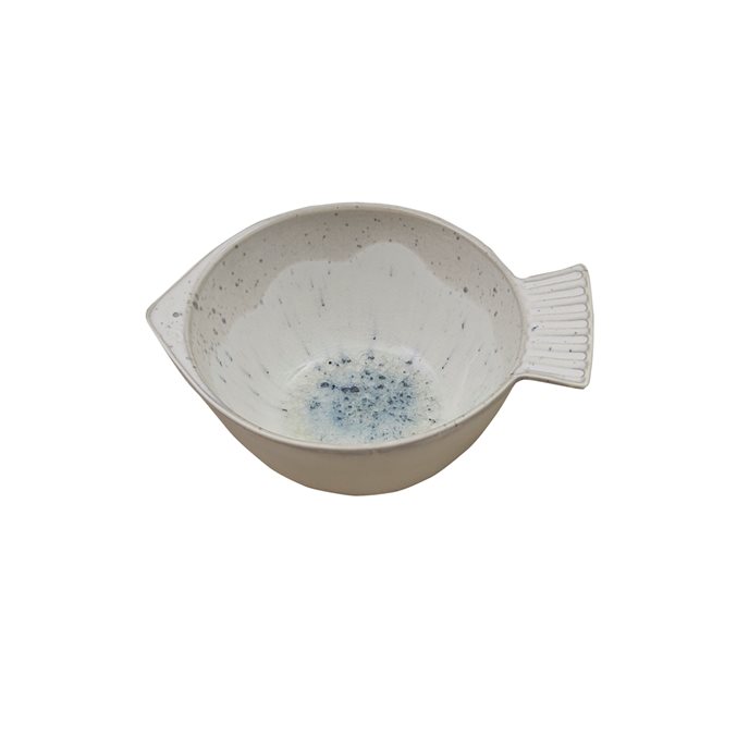 Blue Speckled Fish Shaped Bowl Thumbnail