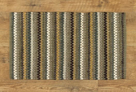 Mineral Stripe Rag Rug 24X38 Thumbnail