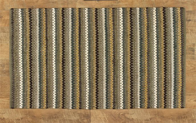 Mineral Stripe Rag Rug 36X60 Thumbnail