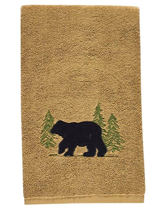 Black Bear Terry Hand Towel Thumbnail