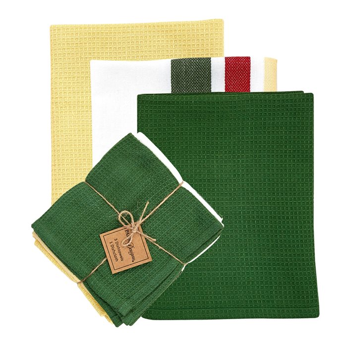 Camp Stripe 3 Dishtowel/1 Dishcloth Set Thumbnail