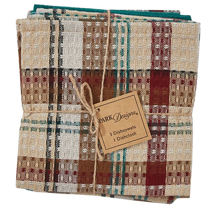 Gamekeeper Plaid 3 Dishtowel/1 Dishcloth Set Thumbnail