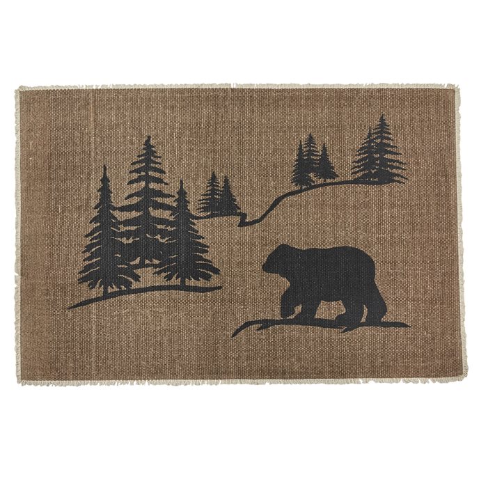 Bear Scene Rug 2X3 Thumbnail