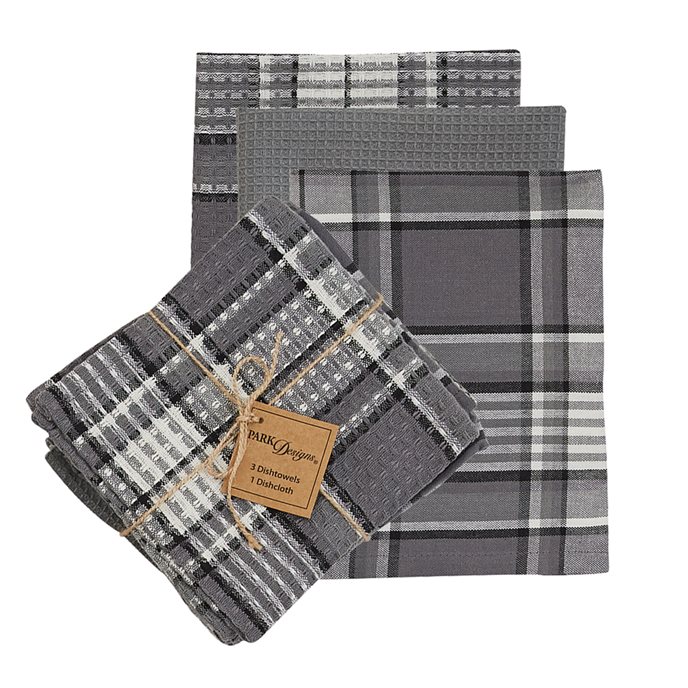 Gray Area 3 Dishtowel/1 Dishcloth Set Thumbnail