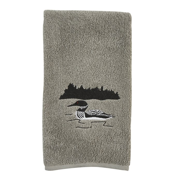 Gray Area Loon Hand Towel Thumbnail