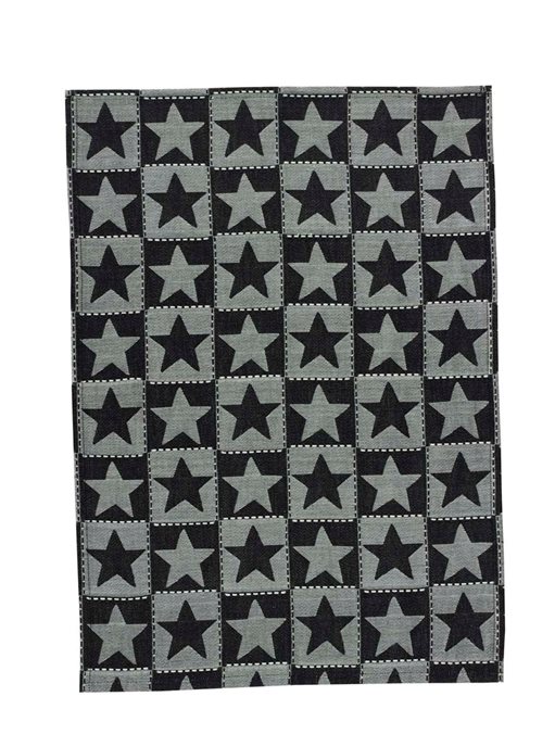 Checkerboard Star Jacquard Dishtowel Thumbnail