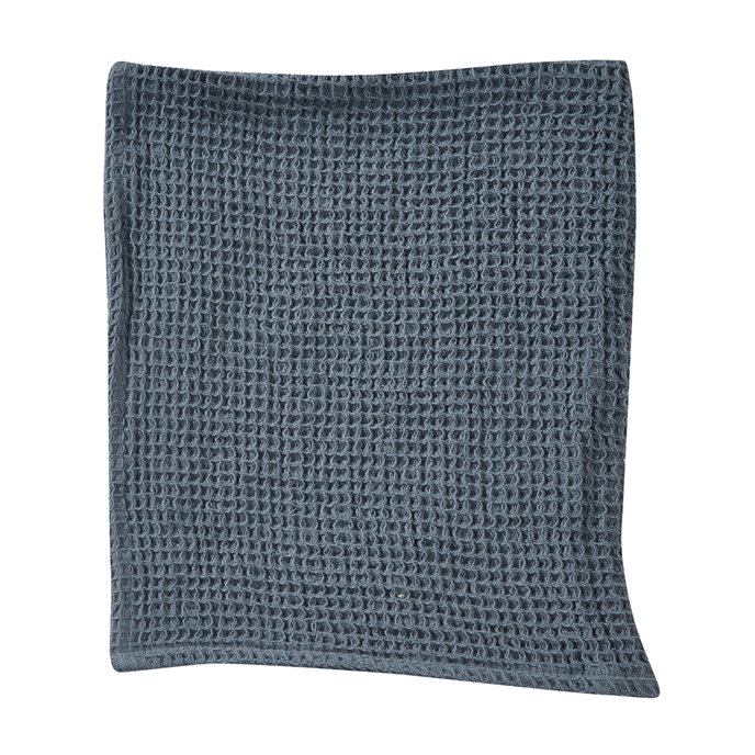 Solid Waffle Dishtowel - Blue Thumbnail