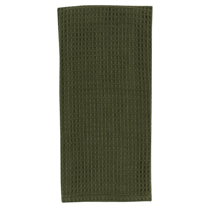 Solid Waffle Dishtowel - Moss Thumbnail