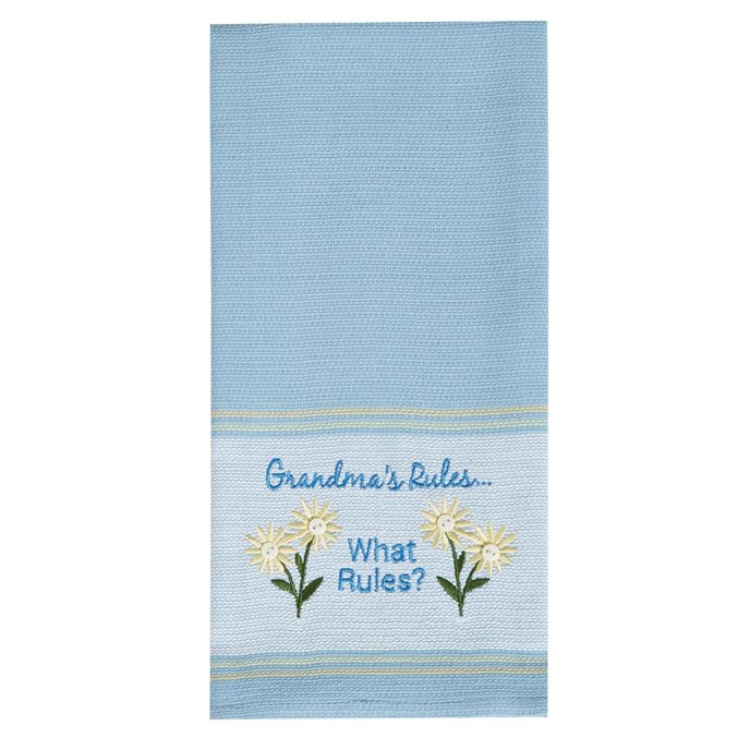 Grandma'S Rules EmbDishtowel Thumbnail