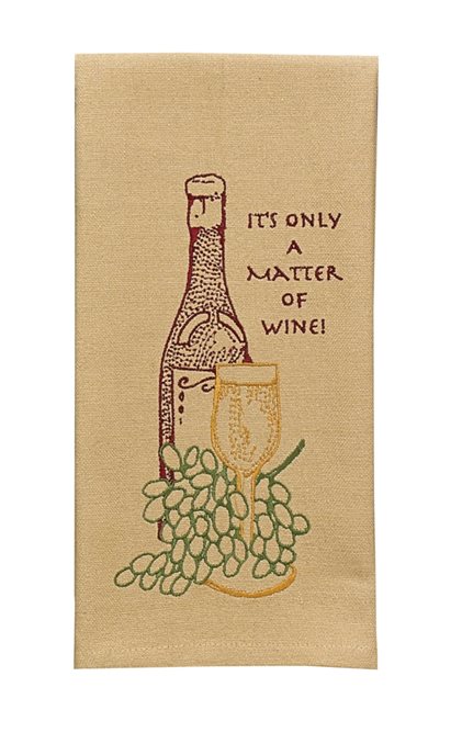 Its Only A Matter Of Wine Dishtowel Thumbnail