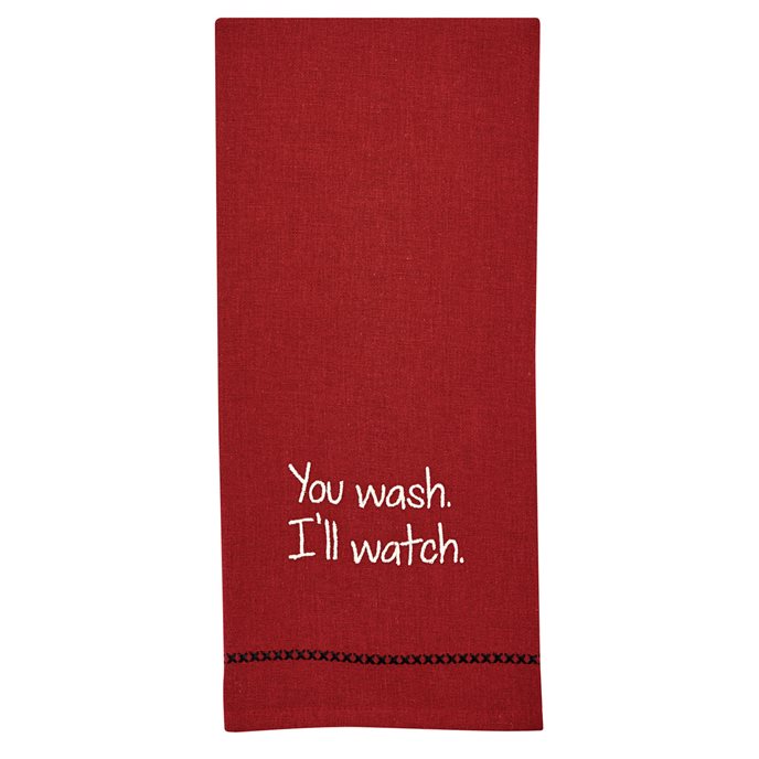 You Wash, I'Ll Watch Sentiment Dishtowel Thumbnail