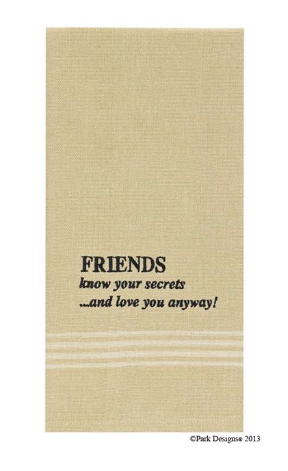 Friends Know Secrets Dishtowel Thumbnail