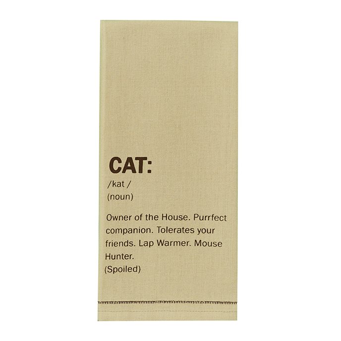 Cat Definition Print Dishtowel Thumbnail