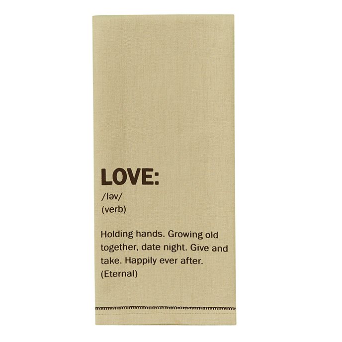 Love Definition Print Dishtowel Thumbnail