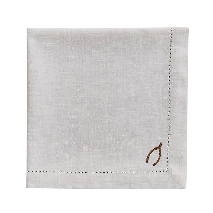 Embroidered Napkin Wishbone Thumbnail