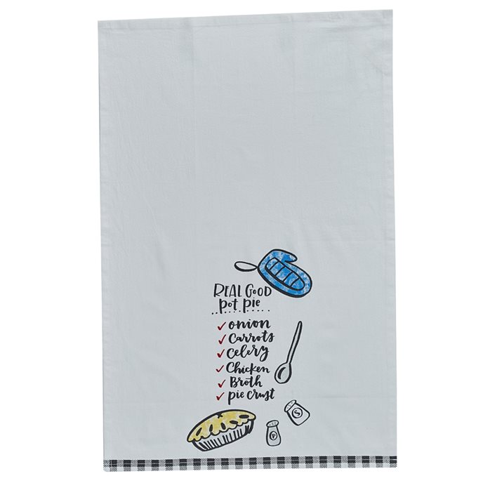 Real Good Pot Pie Print Dishtowel Thumbnail