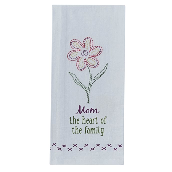 Mom The Heart Emb Dishtowel Thumbnail