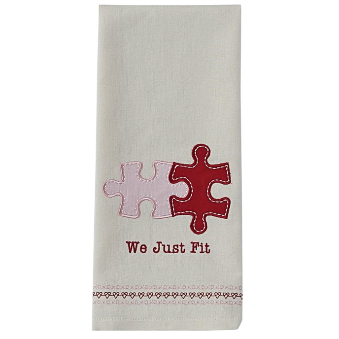 We Just Fit Applique Dishtowel Thumbnail