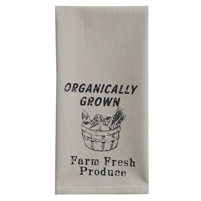 Organically Grown Print Dishtowel Thumbnail