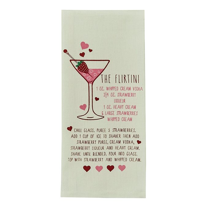 Flirtini Printed Dishtowel Thumbnail