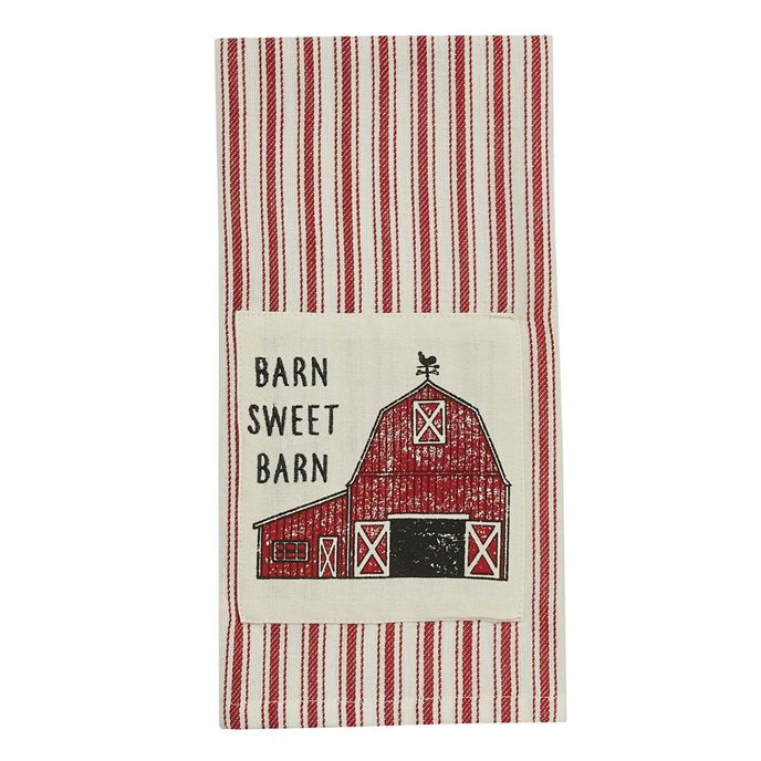 Barn Sweet Barn Print/Embroidered Dishtowel Thumbnail