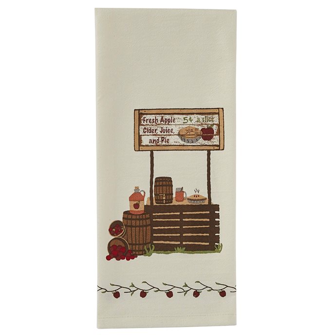 Cider Stand Printed Flour Sack Dishtowel Thumbnail