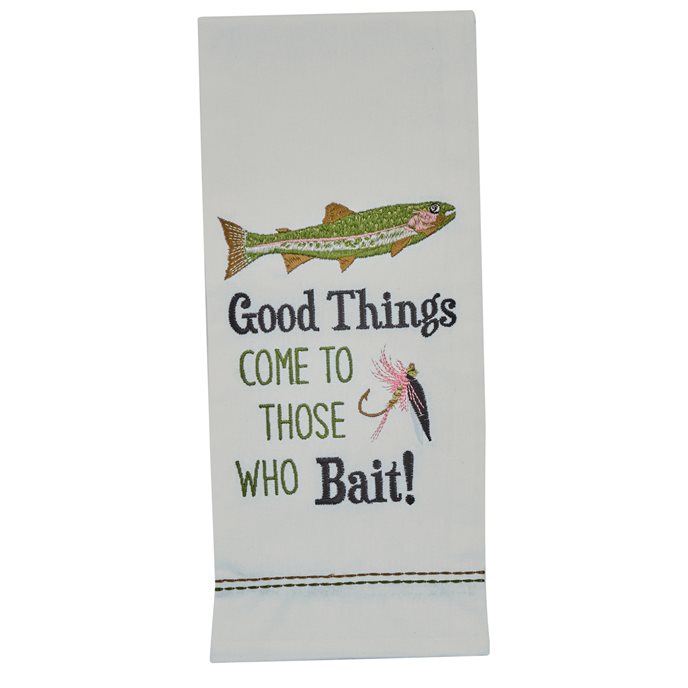 Good Things Come Embroidered Dishtowel Thumbnail