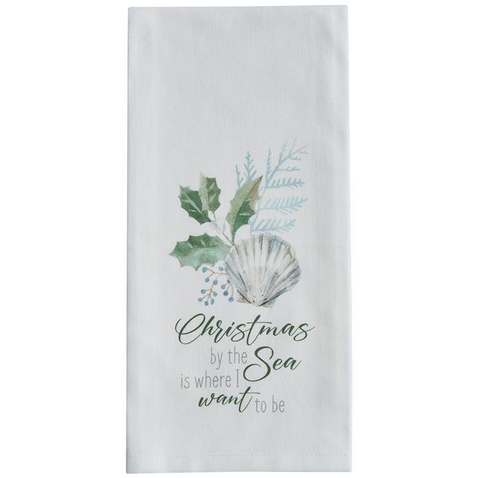 Christmas By The Sea Dishtowel Thumbnail