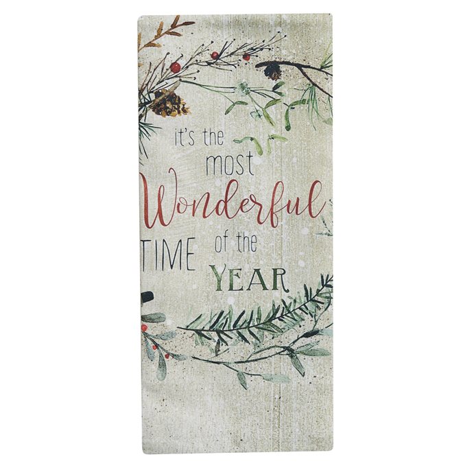 Wonderful Time Printed Dishtowel Thumbnail