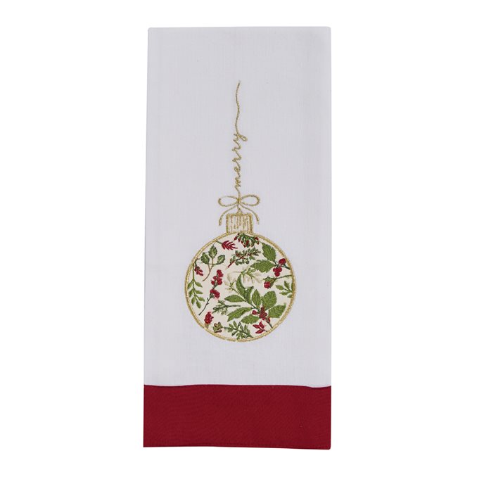 Merry Embroidered/Applique Dishtowel Thumbnail