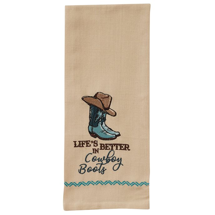 Better In Cowboy Boots Dishtowel Thumbnail