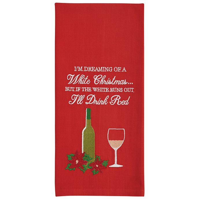 Dreaming Of A White Christmas Dishtowel Thumbnail