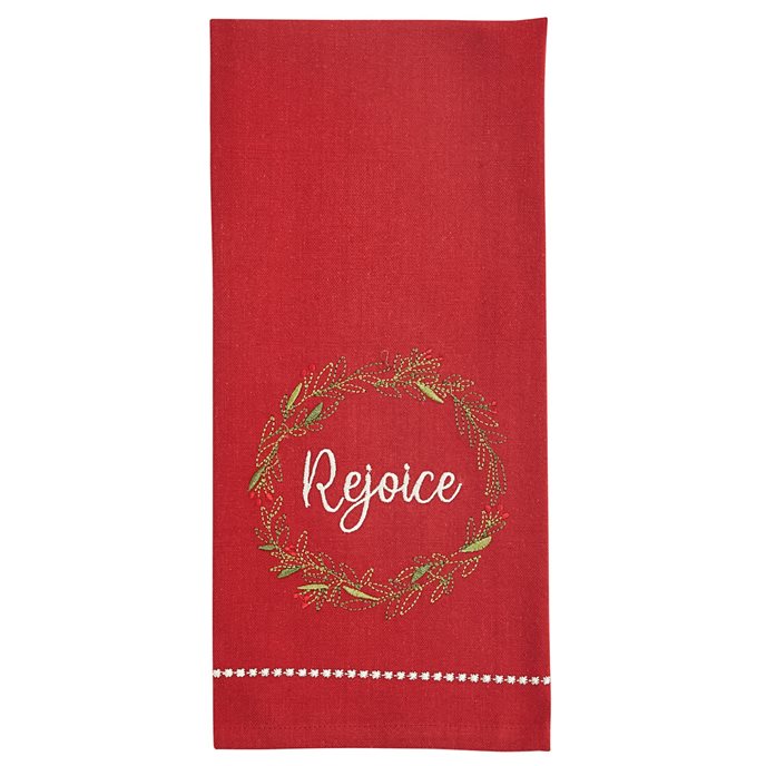 Rejoice Embroidered Dishtowel Thumbnail