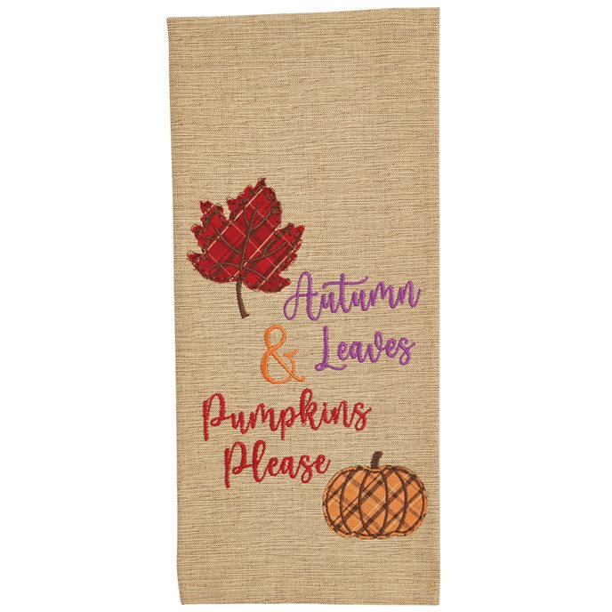 Autumn Leaves Dishtowel Thumbnail