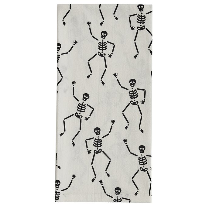 Skeletons Flour Sack Printed Dishtowel Thumbnail